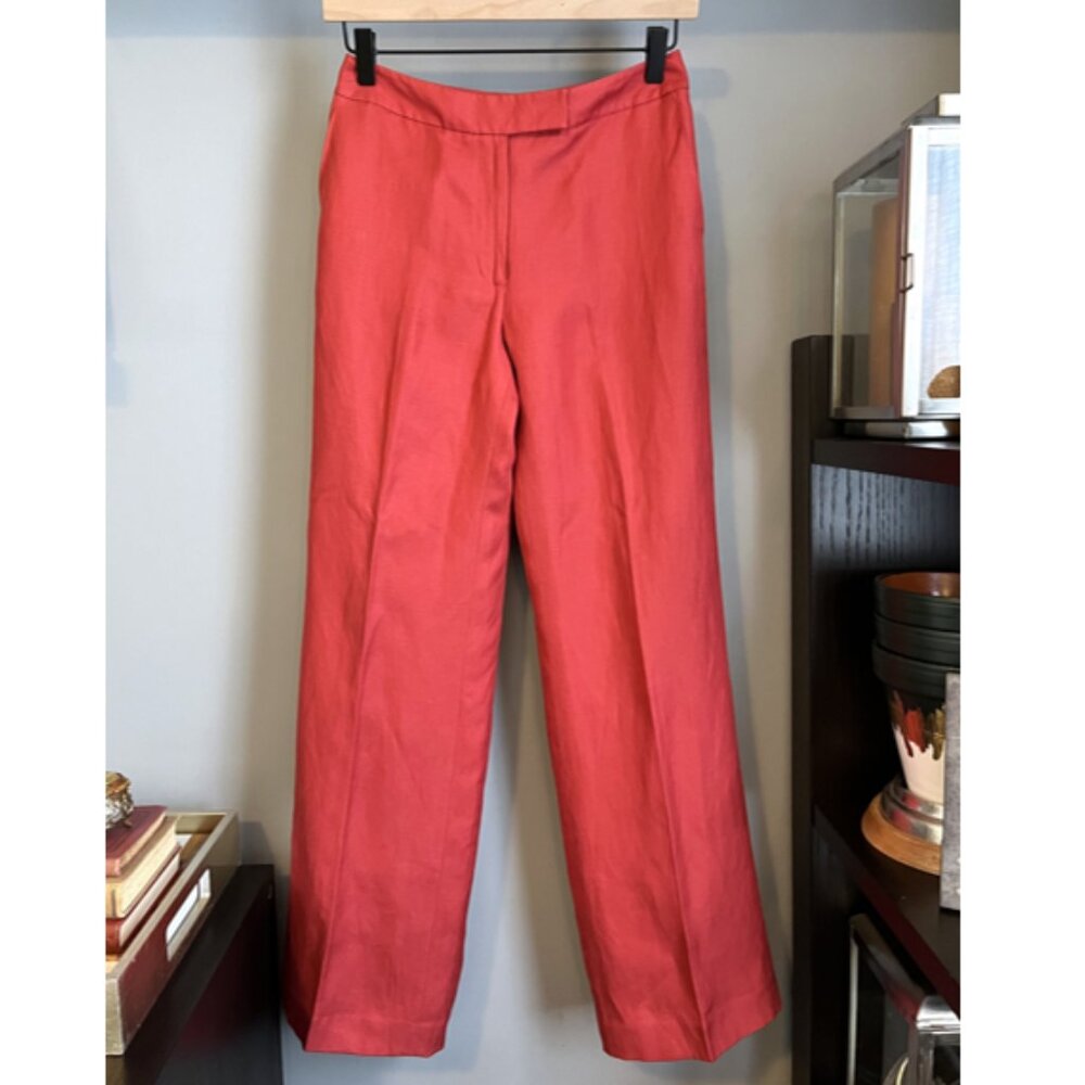 Vintage Talbots Silk Linen Pants (Red) 2P